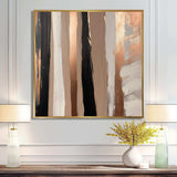 Brown And Black Beyond Boundaries IV - Abstract Canvas Wall Art