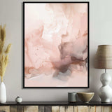 Pink Delicate Abstract Marble I - Abstract Canvas Wall Art