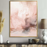 Pink Delicate Abstract Marble I - Abstract Canvas Wall Art