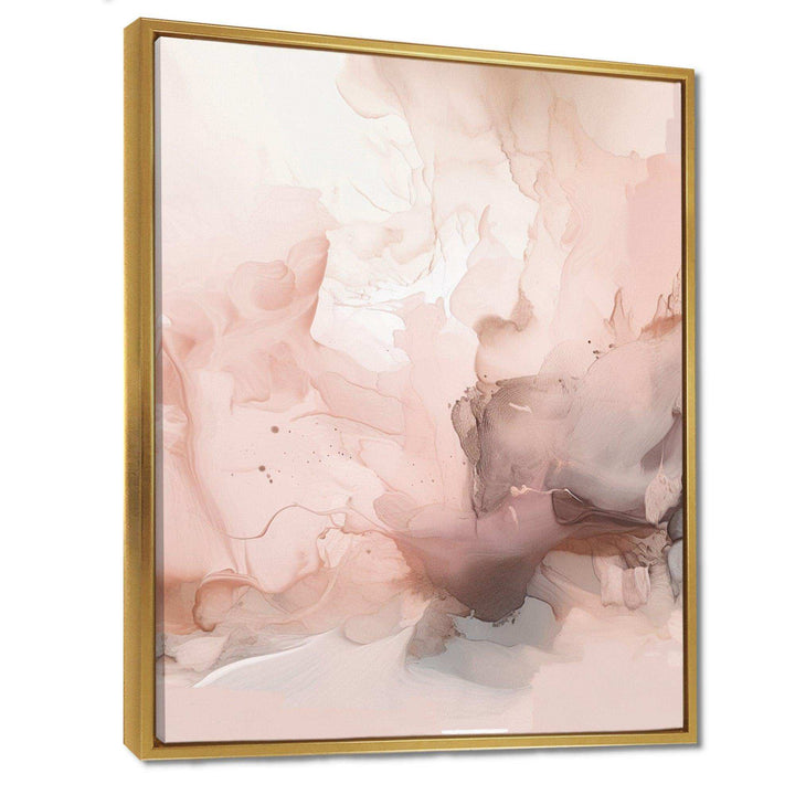 Pink Delicate Abstract Marble I - Abstract Canvas Wall Art