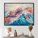 Colorful Dolphins - Dolphin Home Decor Art