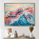 Colorful Dolphins - Dolphin Home Decor Art