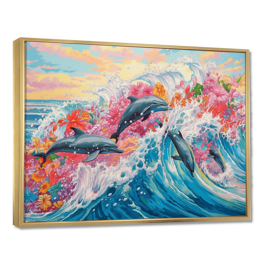 Colorful Dolphins - Dolphin Home Decor Art