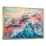 Colorful Dolphins - Dolphin Home Decor Art