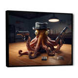 Mobster Octopus With Hat - Octopus Wall Decor