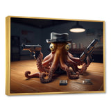 Mobster Octopus With Hat - Octopus Wall Decor