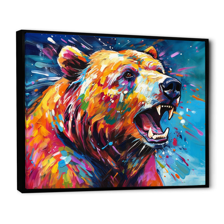 Colorful Bear In The Wild - Bear Wall Decor
