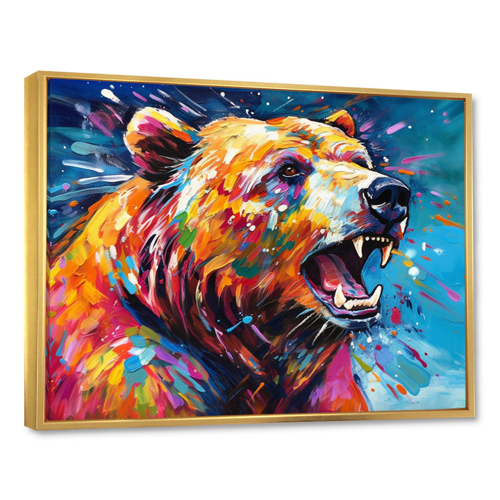 Colorful Bear In The Wild - Bear Wall Decor