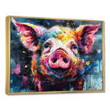 Colorful Pig Portrait - Pig Wall Art Prints