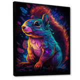 Colorful Squirrel - Blue Squirrel Wall Art