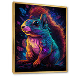 Colorful Squirrel - Blue Squirrel Wall Art