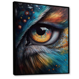 Blue Spiritual Owl Eye - Owl Bedroom Wall Art