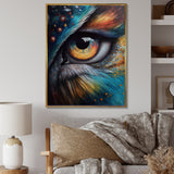 Blue Spiritual Owl Eye - Owl Bedroom Wall Art