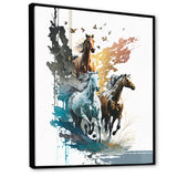 Three Horse Stampede - Horse Wall Decor