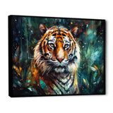 Colorful Tiger In The Wild - Yellow Tiger Wall Art