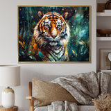 Colorful Tiger In The Wild - Yellow Tiger Wall Art