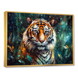Colorful Tiger In The Wild - Yellow Tiger Wall Art