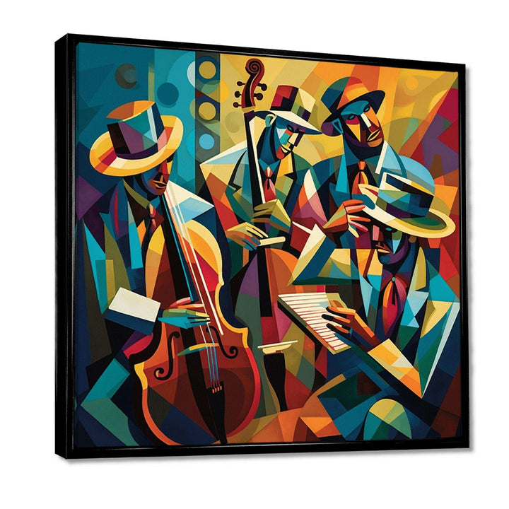 Jazz Performance On Stage I - Music Canvas Wall Art