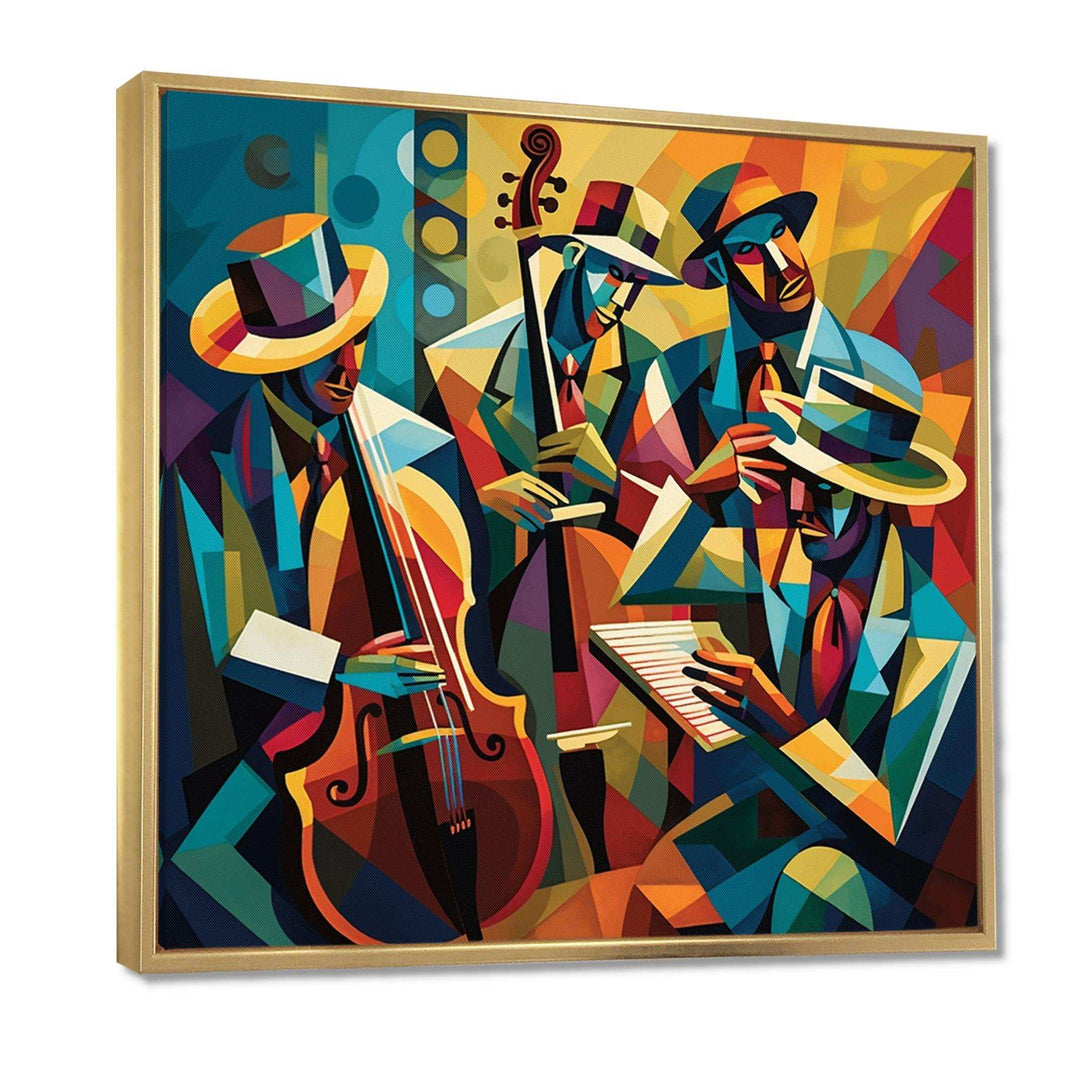 Jazz Performance On Stage I - Music Canvas Wall Art