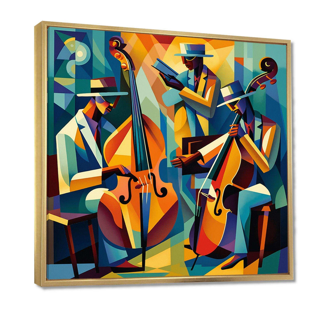 Jazz Performance On Stage II - Music Canvas Wall Art