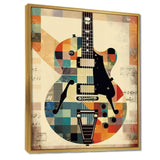 Cubism Guitar - Music Canvas Wall Art