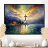 Religious Cross Reflections - Spiritual Canvas Wall Art