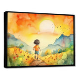 Child Running Free - Fantasy Canvas Wall Art