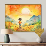 Child Running Free - Fantasy Canvas Wall Art