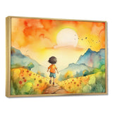 Child Running Free - Fantasy Canvas Wall Art