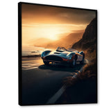 Yellow And Black Artistic Tributes To Retro Cars - Cars Retro Canvas Wall Art