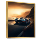 Yellow And Black Artistic Tributes To Retro Cars - Cars Retro Canvas Wall Art