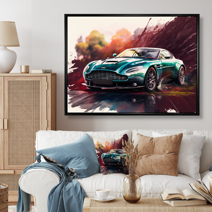 Beautiful Vintage Fast Cars - Cars Luxury Canvas Wall Art