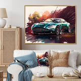 Beautiful Vintage Fast Cars - Cars Luxury Canvas Wall Art