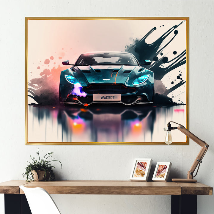 Unleashing The Speed Of Cars I - Cars Luxury Canvas Wall Art