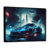 Blue And Black Exotic Car Velocity I - Cars Race Exotic Canvas Wall Art