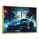 Blue And Black Exotic Car Velocity I - Cars Race Exotic Canvas Wall Art