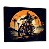 Motorcycle Roaring Down The Boulevard I - Motorcycle Canvas Wall Art