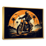 Motorcycle Roaring Down The Boulevard I - Motorcycle Canvas Wall Art