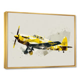 Propeller Plane Design - Transportation Plane Canvas Wall Art