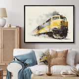Rhythm Of The Train I - Transportation Train Canvas Wall Art