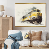 Rhythm Of The Train I - Transportation Train Canvas Wall Art