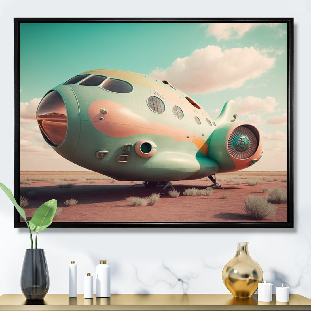 Vintage Airplane I - Transportation Plane Canvas Wall Art