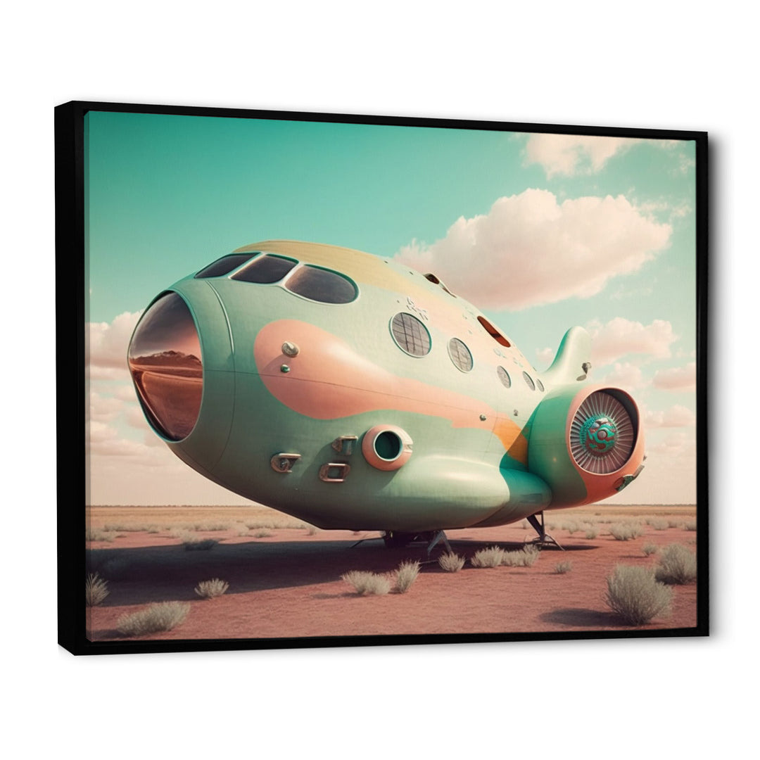 Vintage Airplane I - Transportation Plane Canvas Wall Art