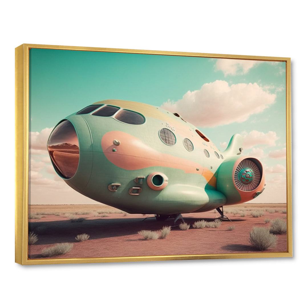 Vintage Airplane I - Transportation Plane Canvas Wall Art