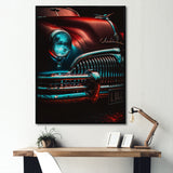 Black And Silver Retro Rides I - Cars Retro Canvas Wall Art