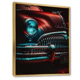 Black And Silver Retro Rides I - Cars Retro Canvas Wall Art