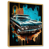 Red And Silver Expressions Of Classic Cars - Cars Retro Canvas Wall Art