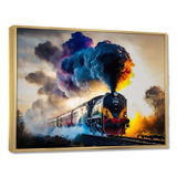 Train On The Move I - Performing Arts Canvas Wall Art