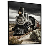 Train On The Track I - Transportation Train Canvas Wall Art