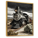 Train On The Track I - Transportation Train Canvas Wall Art